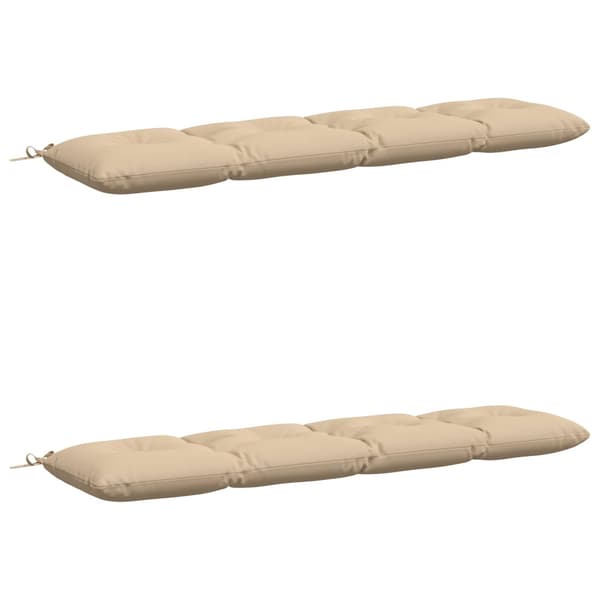 Bänk Kuddar VIANEN 2 st 100% Polyester Gräddvit