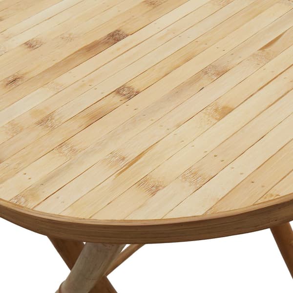 Fällbart trädgårdsdining set 3 st Naturlig Bambu