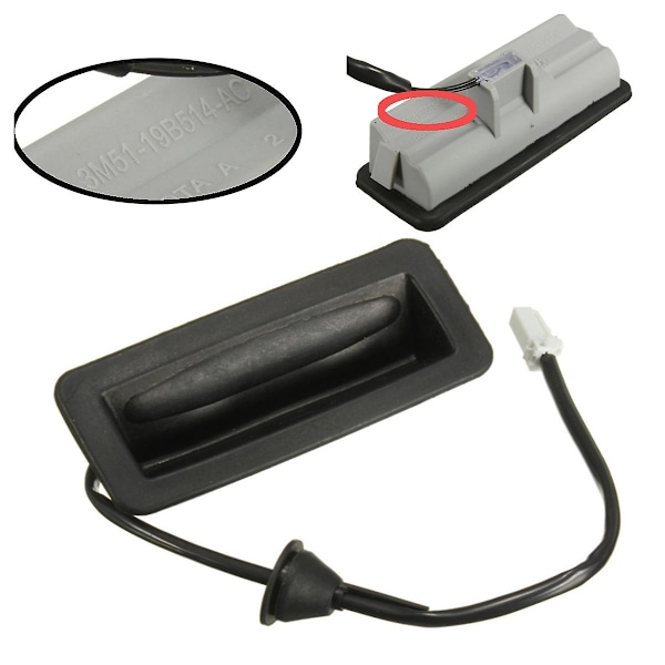 Passer for Ford Focus MK2 2004-2008 Bakluke/Bakdør Utgivelsesbryter 3M5119B514AC Black