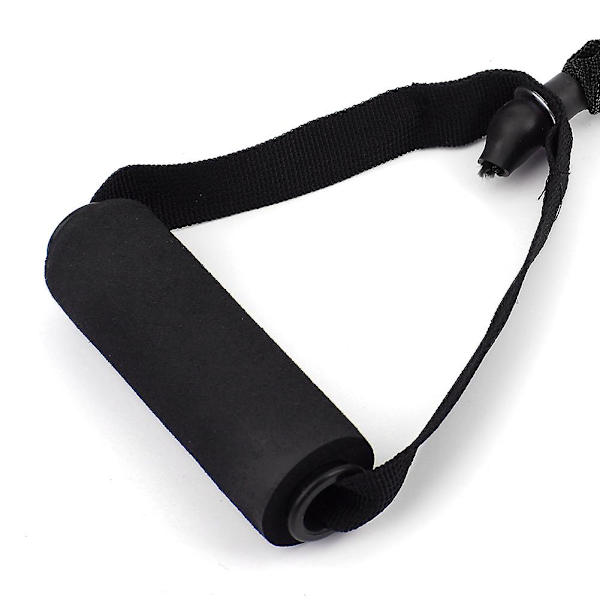 Slids Pull Rope Yoga Modstandsbånd 30lb Sort TPE Elastisk[D]
