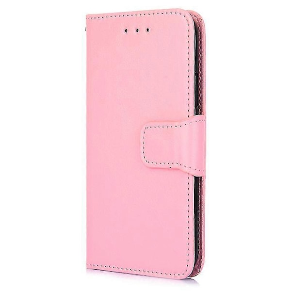 Magnetiskt stängande plånboksfodral i PU-läder för Oppo Find X5 Lite Smartphone Pink