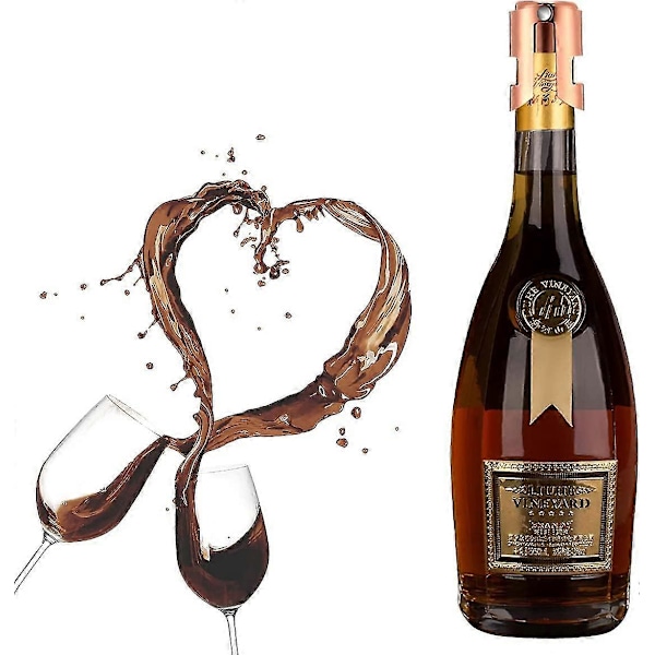 2 pakker Champagneflaskeprop Rustfrit stål Champagneprop Rustfrit
