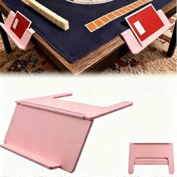 Digitale Mahjong-kort Multiplayer Fritidsbordspil Rekvisitter til Samlingsunderholdning (D) Pink