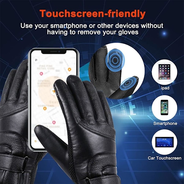 Opvarmede Handsker Touchscreen Handsker Til Kvinder Mænd USB Vandafvisende Opvarmede Handsker Til Motorcykel Fiskeri Vandreture