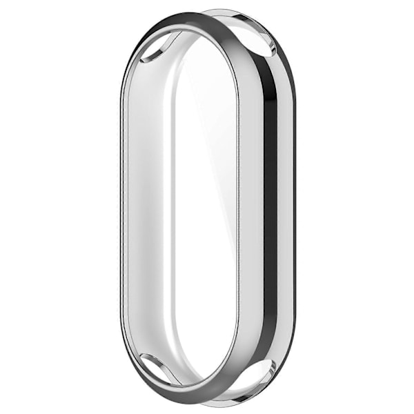 Xiaomi Smart Band 8/Mi Band 9/9 NFC -älykellon galvanoidulle täyssuojakuorelle TPU-kellokehyskotelo [D] Silver