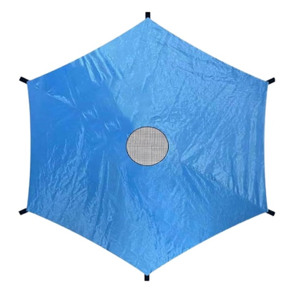 Trampolinskydd Solskydd Trampolintillbehör Trampolinmarkis Trampolintak för Park Utomhus [D] 6ft