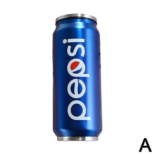 Pepsi Sprite 450ml Termosmugg i Plåt, Vakuumförseglad Mugg, Mugg med Sugrör, Vattenflaska för Utomhussporter[D]