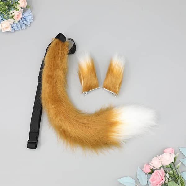 Cosplay-tilbehør Kamel Kostyme Rekvisitt Revehalesett[D]