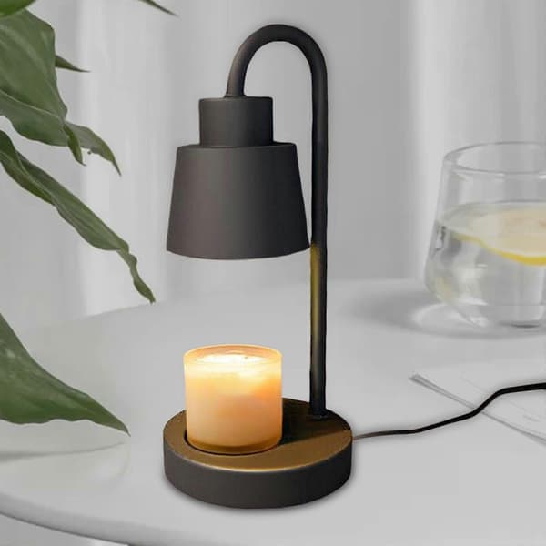 Lysestakevarmer Bordlampe Lysestake for dekorasjon Hjem Soverom[D] Black