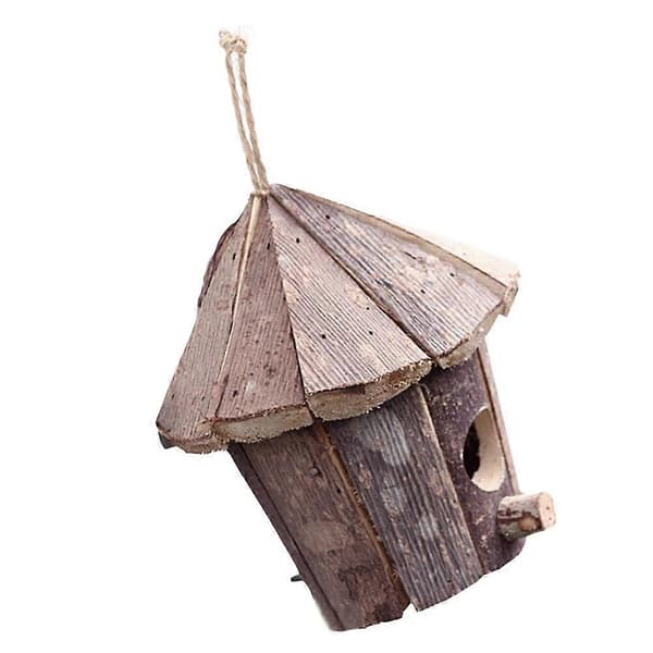 Solid Træ Fuglerede Sovende Rede Til Hjemmet 16x16x16cm Fugleaktiviteter 1 stk[D] Multi 16x16cm