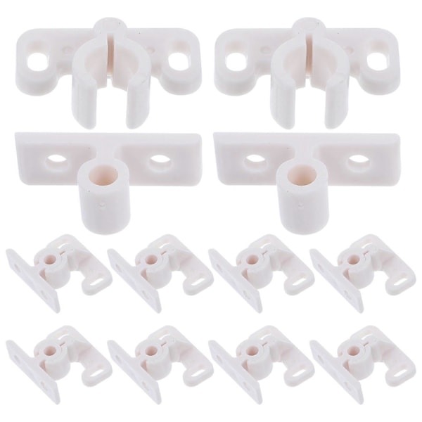 12 stk. Kulelås Skapdør Kule Rullelås Skap Spenningslås Erstatning White 3.2X3CM