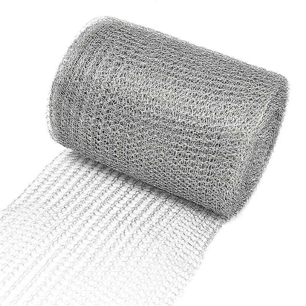 Trådnett i rustfritt stål 12,7 cm x 12 m, fint trådnett i rustfritt stål, tett nett for Pr