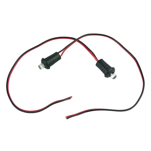 2 st 12V Blå Blinkande Dummy Falsk Bilalarm Instrumentbräda LED-Ljus Motorcykeltillbehör black