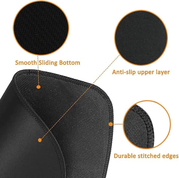 KitchenAid Mixer Mover Glide Mat 4.5L-5L Skridsikker Bund Sort