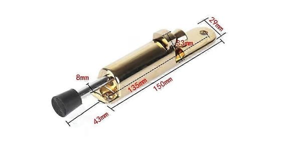 Downshift dørstopper Fodpedal dørstopper Justerbar downshift bronze mast Dørstopper 1 stk.[D]