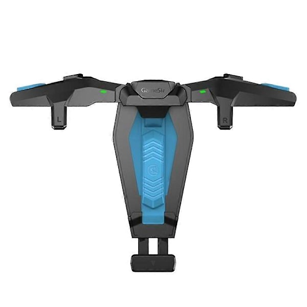 F4 Falcon Mobil Spilcontroller til Pubg Kondensatorhåndtag Joystick til Android Telefon Gamepad black