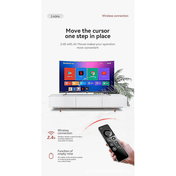 W3 Air Mouse 4-in-1 W3 Äänikaukosäädin 2.4g Langaton Kaukosäädin Nvidia Shieldille/Android TV Boxille/PC:lle/Projektorille/HTPC:lle/Kaikille