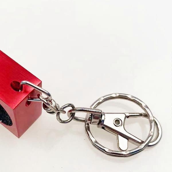 Pool Kø Tip Sander Nøglering Multifunktionelt Robust Billard Kø Tilbehør[D] Red 25x25x13mm