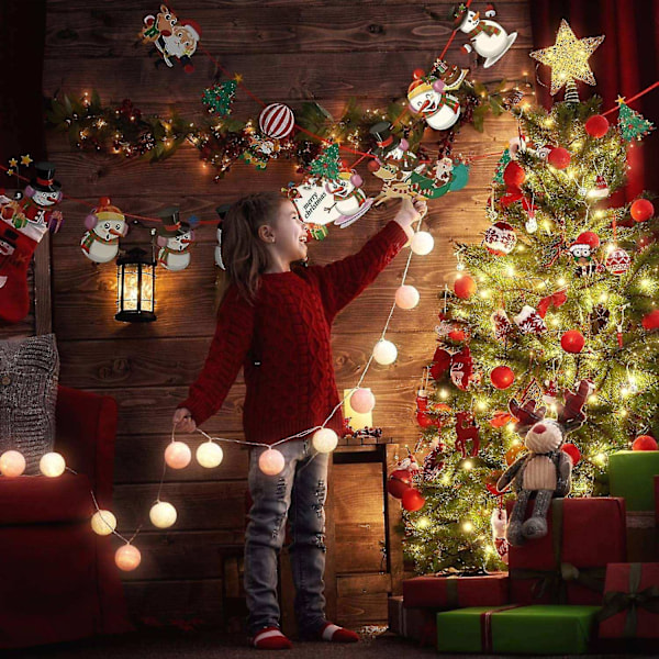 5 stycken julkrans Girlang Juldekoration Juldekoration