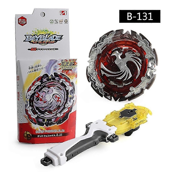 Metall B-131 Død Fønix Beyblade Burst Blast Gyroskop med Håndtak-Lanserer