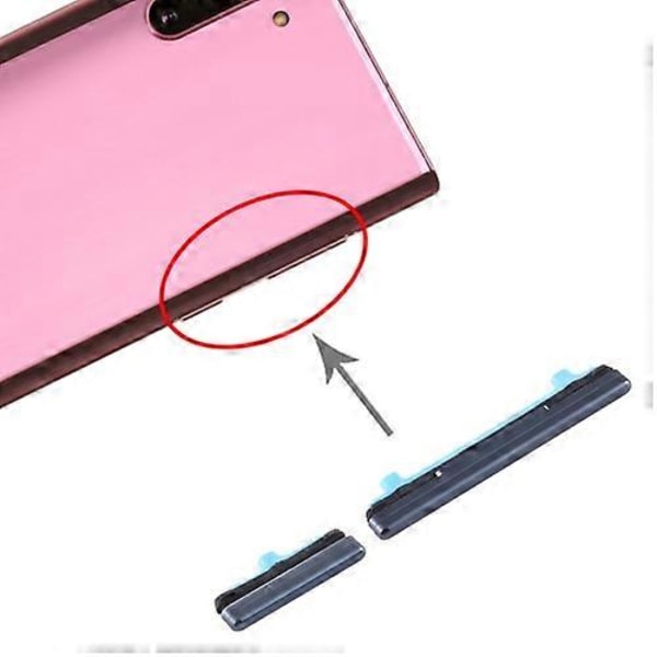 Strömknapp och volymkontrollknapp för Samsung Galaxy Note10 Black