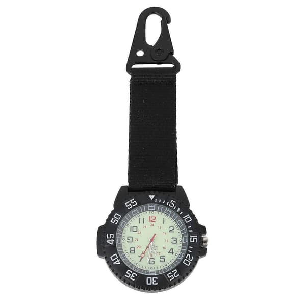 Digitalt vandreur til vandreture, simpelt design, sort clip-ur, 1 sæt til backpackere [D] Black 13.2X4.8CM
