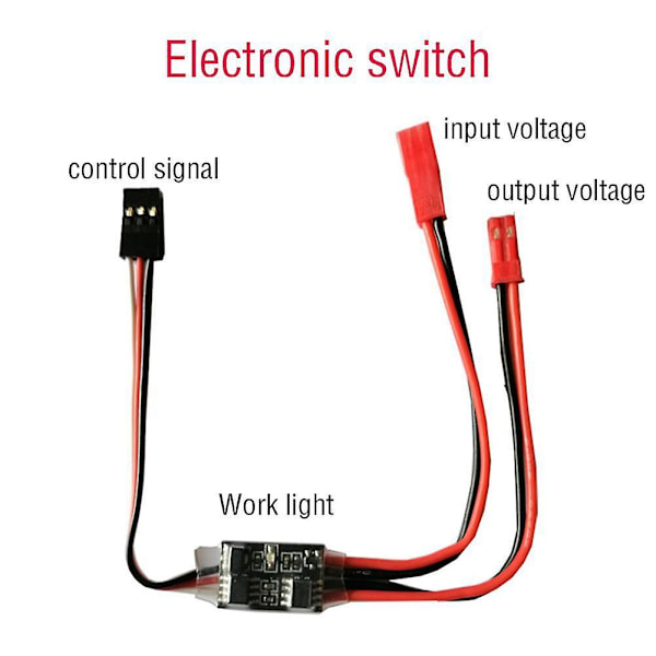 20A Högström Fjärrkontroll Elektronisk Switch 3-30V Flygmodell Skydd RC Drone Vattenpump