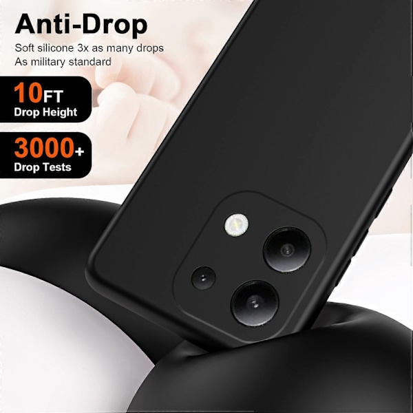 TPU-fodral för Xiaomi Redmi Note 13 4G, 2.2mm Silkeslen Yta, Mjukt Foder