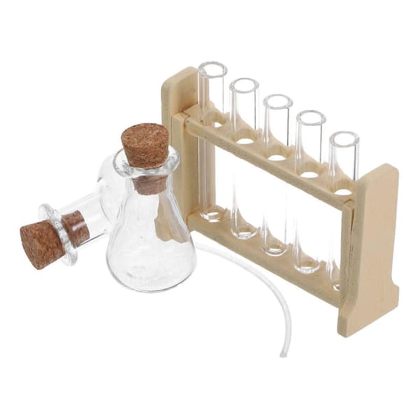 1 Set Experimentleksak Vetenskap Provrör Simulering Laboratorierörställ för Minihus[D]