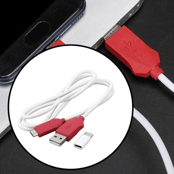 EDL Deep Flash 2-i-1-kabel kompatibelt med Qualcomm Le Mode 9008 med Type-C-adapter til Octopus Gris 0.1 kg