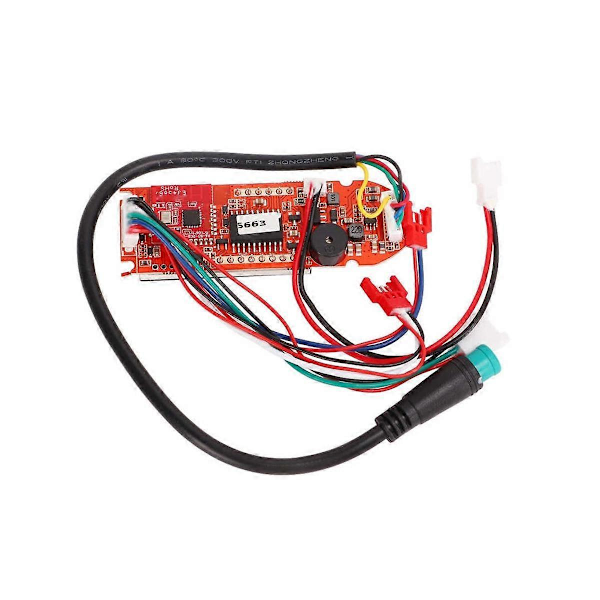 Dashbord for elektrisk scooter for LENZOD metall scooter, erstatningskretskort med tydelig datavisning Red