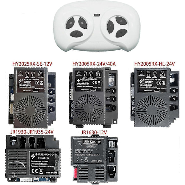 SBSG JR1602FCC 2.4G Bluetooth Fjernkontroll for Power Wheels, JR1839FCC Hvit Fjernkontrollsender for Elektrisk Bil Leke JR1603, JR1810, [D]
