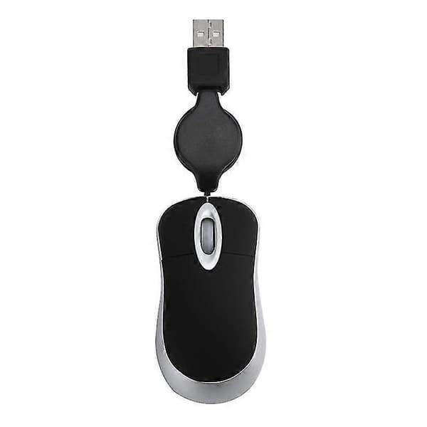 Usb Kablet Mus Lillebitte Lille Mus Til Windows 98 (sort) [D]