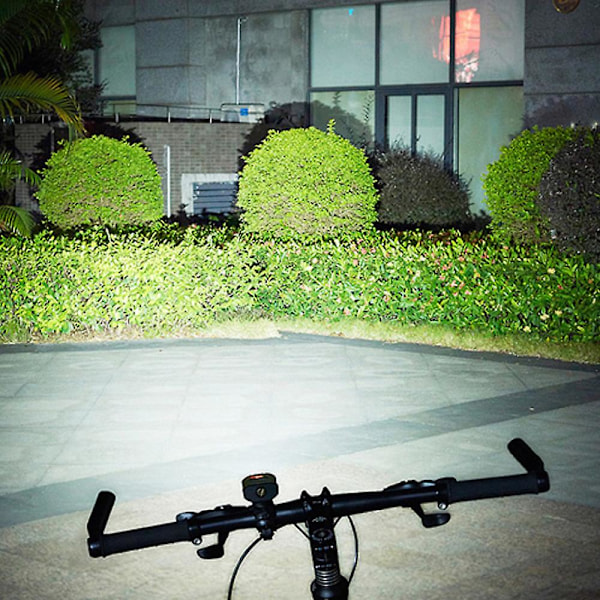 Vandtæt Forlygte til Cykel USB Genopladelig Cykellygte 4 Tilstande Forlygte til Cykelstyr med Rød Advarselsbaglygte[D] Front Bike Light China