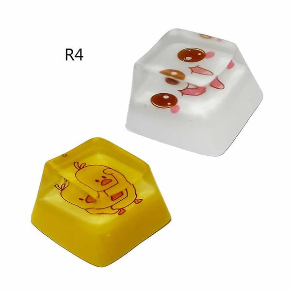 Resin Keycaps High-end Printing Cherry Profile Keycap til Gaming Keyboard DIY[D] A