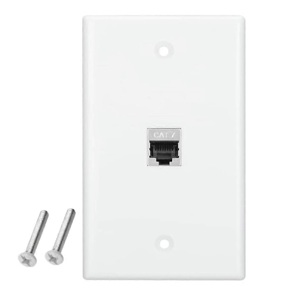 1-6 Ports Kategori 7 Shielded Modul Cat7 Signal Lödningsfri Väggpanel 1 port without bracket
