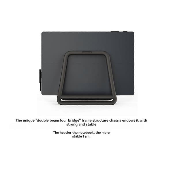 Justerbart vertikalt laptopstativ - Notebook & Tablet Holder vertikal opbevaringsreol[D] White