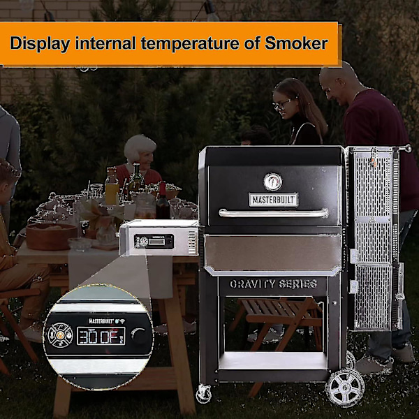 Temperaturgivare Kit Kompatibel Med Masterbuilt Gravity Series 560/800/1050 Digital Charcoal Grill + Rökare Reservdelar, 1-delad