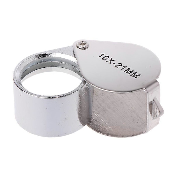Luper 10x Glass Smykke Lupe Loop Øye Forstørrer Forstørrelsesglass Metall