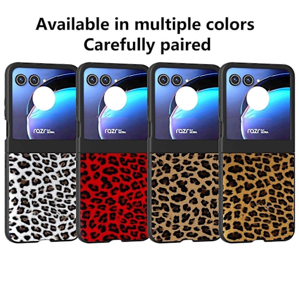 Telefonfodral för Motorola Razr 50 Leopard Print