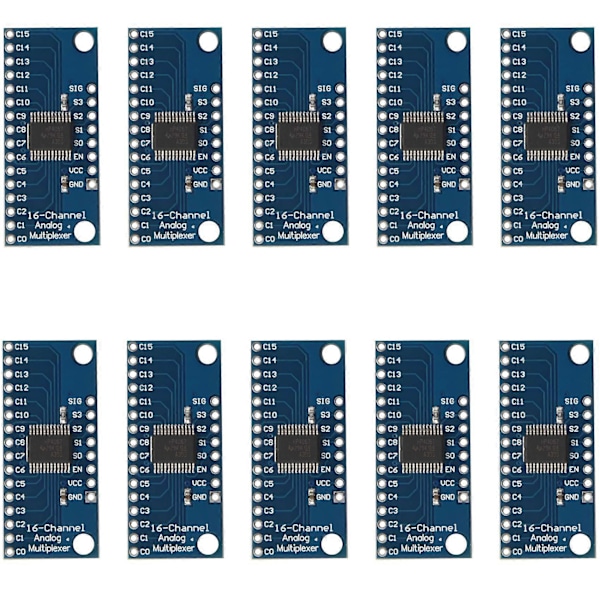 10 stk 16CH Analog Multiplexer Modul 74HC4067 CD74HC4067 Presis Modul Digital Multiplexer MUX B blue