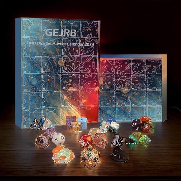Dungeons & Dragons 24-dagers adventskalender, inkluderer terninger og mer [D]