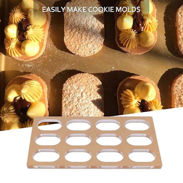 Kageform Akryl Cookie Form Macaron Dessert Bageri DIY Bageværktøj