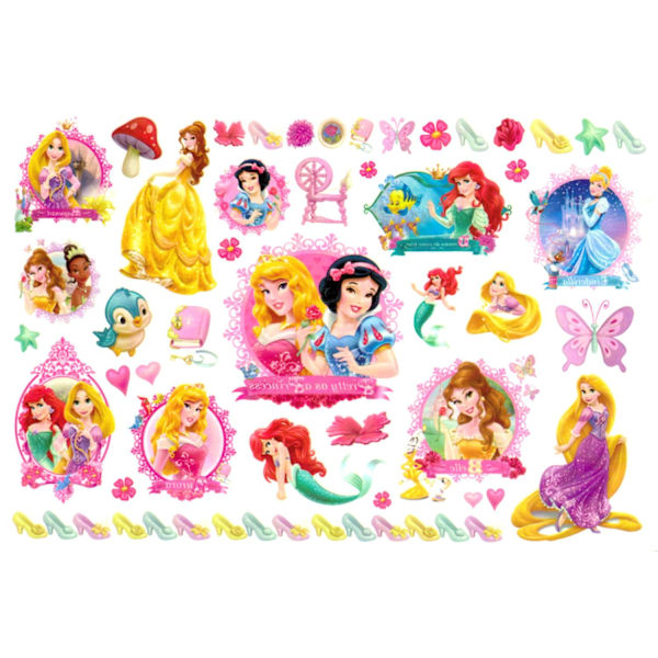 Disney Princess lasten tatuoinnit 15 kpl Arielin & ystävien kanssa[YJD] 10