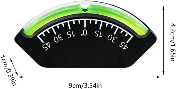 45° vater for tilhengere og bobiler | Vanntett inklinometer (D)