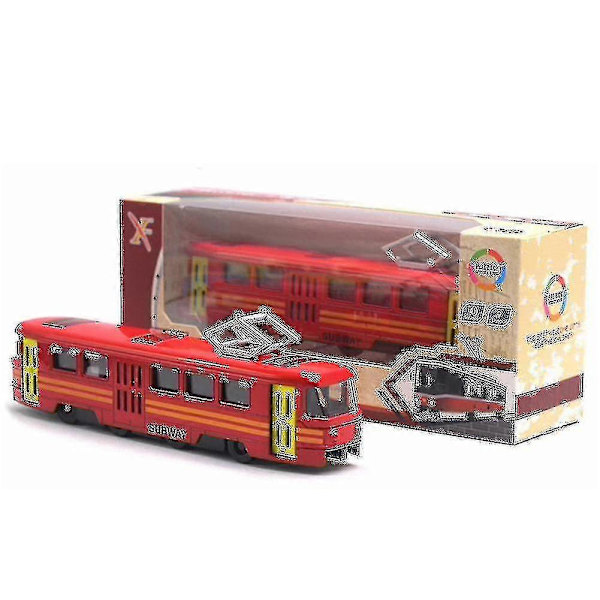 Togsporvogn Die-cast Lekebil Musikk Lysende Barneleke Høytidsgave