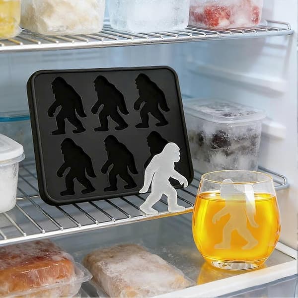 Gorilla Ice Mold Gorilla Ice Cube Tray Silikone Sjove Former Gorilla til Festdrikke (D) White