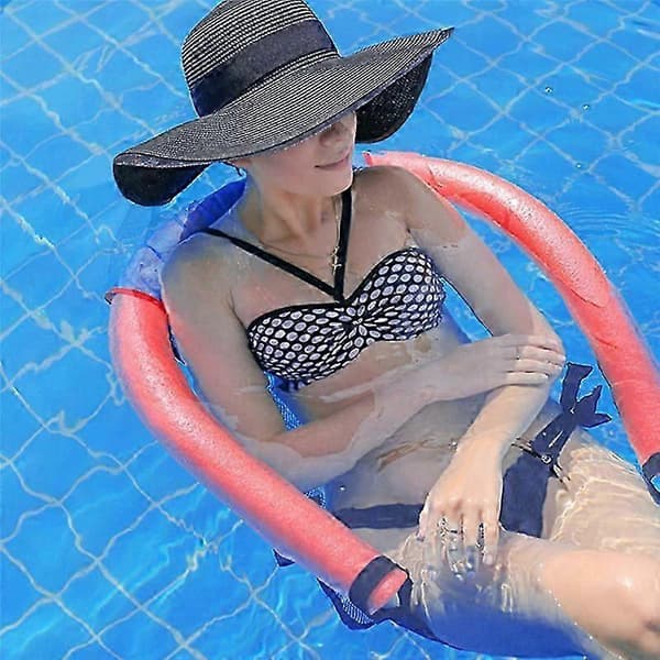 Flydende bold til swimmingpool, badering, flydende stol, poollegetøj til vandfester[WSY] Blue  Red