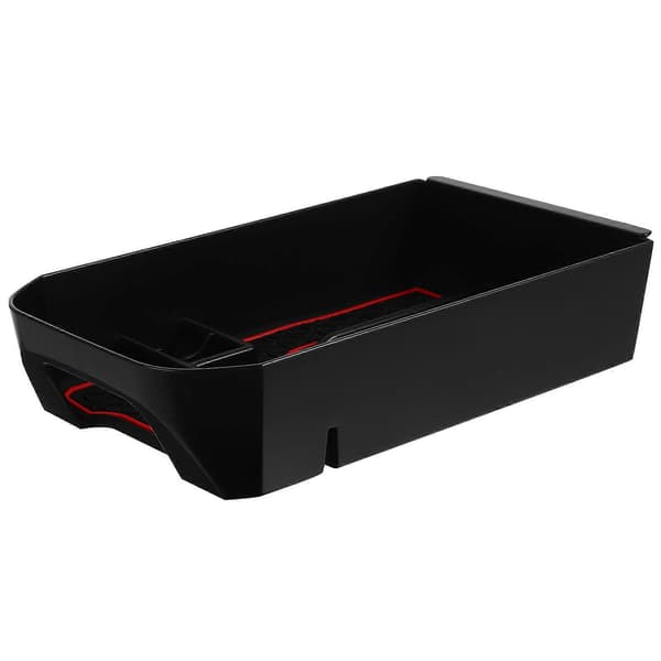 Dashboard Bakke til Bil Rodforebyggelse PP Materiale Rektangulær Form Bilinteriørtilbehør 1 Sæt[D] Red 26.00X12.00X6.50CM