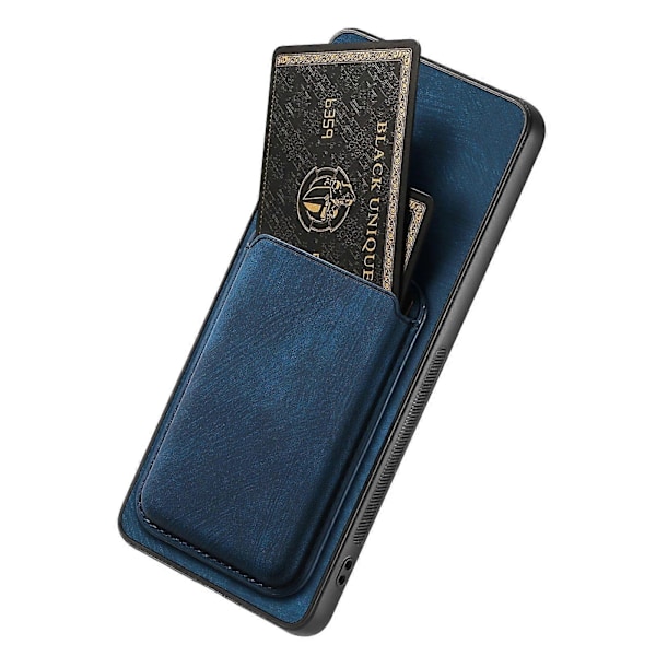 Läder Kortfack Telefonfodral För Xiaomi 15[D] Blue
